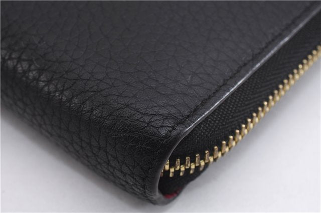 Auth Louis Vuitton Taurillon Portefeuille Comet Wallet Black M63102 Box 7092E