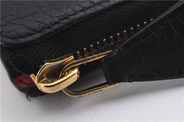 Auth Louis Vuitton Taurillon Portefeuille Comet Wallet Black M63102 Box 7092E