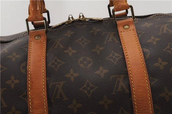 Authentic Louis Vuitton Monogram Keepall 50 Travel Boston Bag M41426 LV 7092F