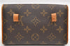 Auth Louis Vuitton Monogram Pochette Florentine Pouch Waist Bag M51855 LV 7093D