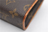 Auth Louis Vuitton Monogram Pochette Florentine Pouch Waist Bag M51855 LV 7093D