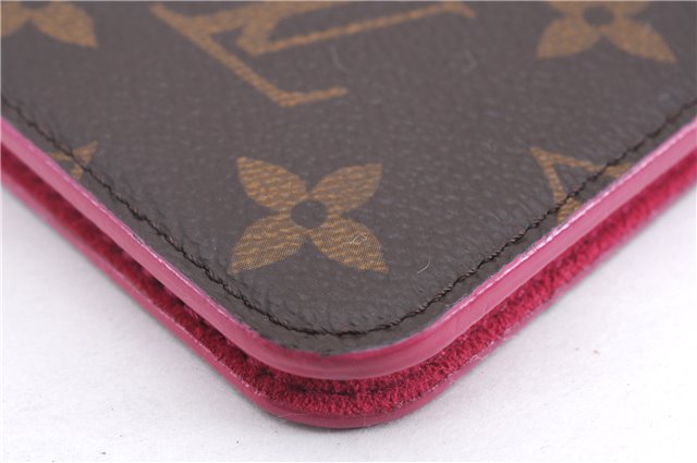 Authentic Louis Vuitton Monogram Folio Iphone 7 8 Case Pink M61906 LV 7094E