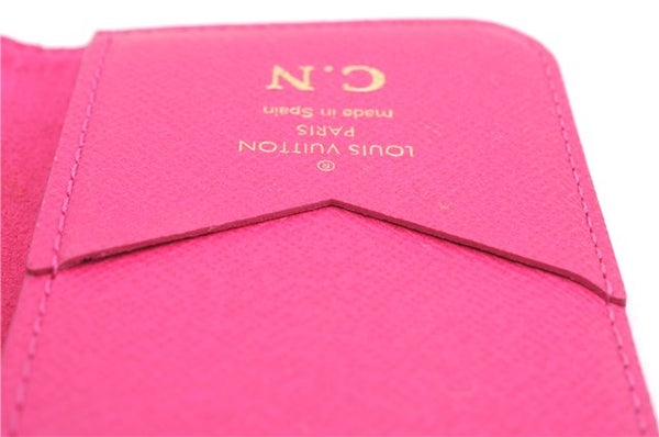 Authentic Louis Vuitton Monogram Folio Iphone 7 8 Case Pink M61906 LV 7094E