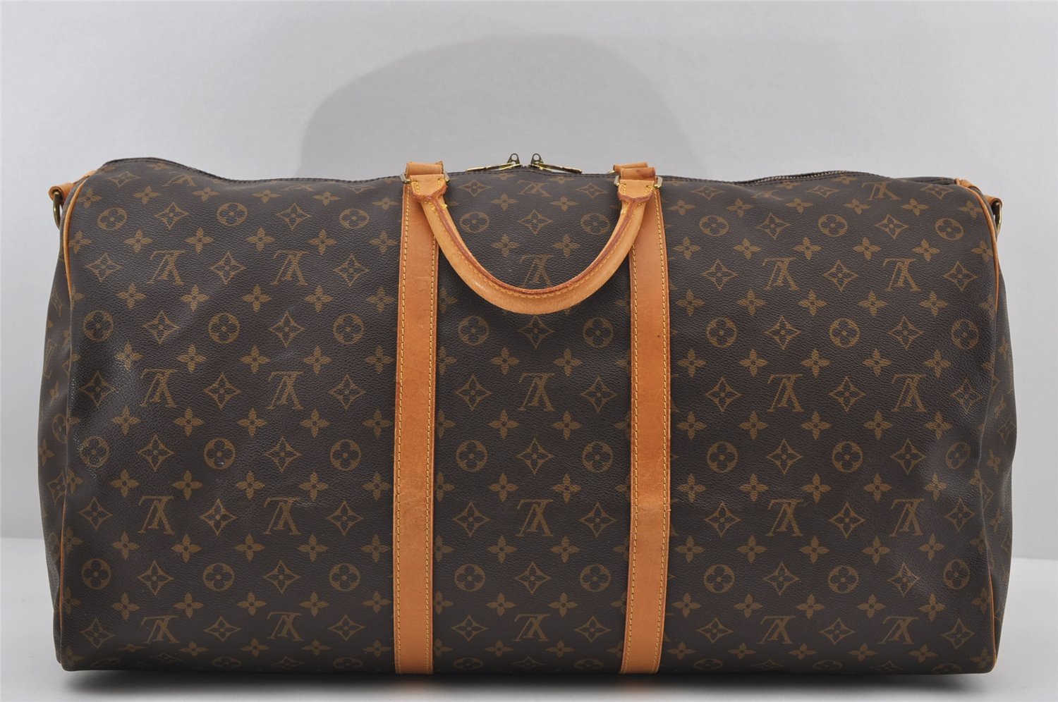 Authentic Louis Vuitton Monogram Keepall Bandouliere 60 M41412 Boston Bag 7096I