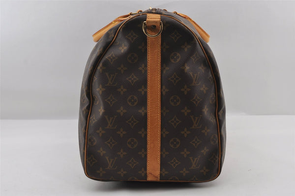 Authentic Louis Vuitton Monogram Keepall Bandouliere 60 M41412 Boston Bag 7096I