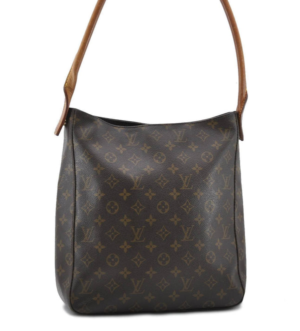 Authentic LOUIS VUITTON Monogram Looping GM Shoulder Bag M51145 LV 7097B