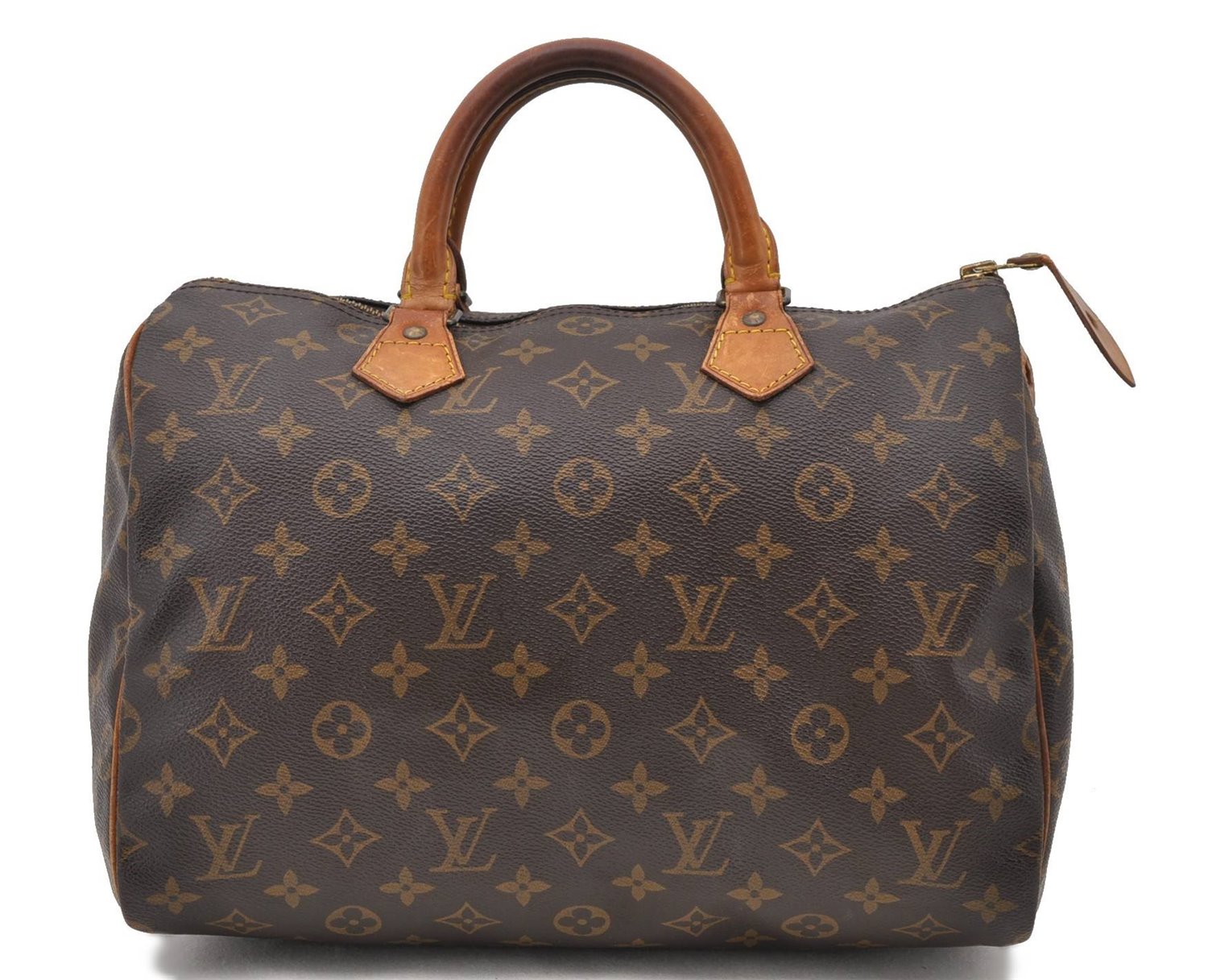 Authentic LOUIS VUITTON Monogram Speedy 30 Hand Bag Purse M41526 LV 7097C