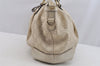 Authentic GUCCI Sukey Guccissima 2Way Hand Bag GG Leather 247902 White 7100I