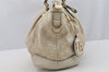 Authentic GUCCI Sukey Guccissima 2Way Hand Bag GG Leather 247902 White 7100I