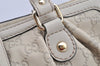 Authentic GUCCI Sukey Guccissima 2Way Hand Bag GG Leather 247902 White 7100I