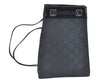 Authentic GUCCI Vintage Shoulder Bag Purse GG Nylon Leather Black Junk 7101G