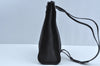 Authentic GUCCI Vintage Shoulder Bag Purse GG Nylon Leather Black Junk 7101G