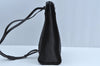 Authentic GUCCI Vintage Shoulder Bag Purse GG Nylon Leather Black Junk 7101G