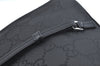 Authentic GUCCI Vintage Shoulder Bag Purse GG Nylon Leather Black Junk 7101G