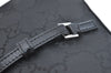 Authentic GUCCI Vintage Shoulder Bag Purse GG Nylon Leather Black Junk 7101G