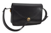 Authentic GUCCI Vintage Shoulder Cross Body Bag Purse Leather Black 7101I
