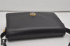 Authentic GUCCI Vintage Shoulder Cross Body Bag Purse Leather Black 7101I