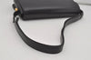Authentic GUCCI Vintage Shoulder Cross Body Bag Purse Leather Black 7101I