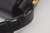 Authentic GUCCI Vintage Shoulder Cross Body Bag Purse Leather Black 7101I