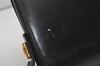 Authentic GUCCI Vintage Shoulder Cross Body Bag Purse Leather Black 7101I
