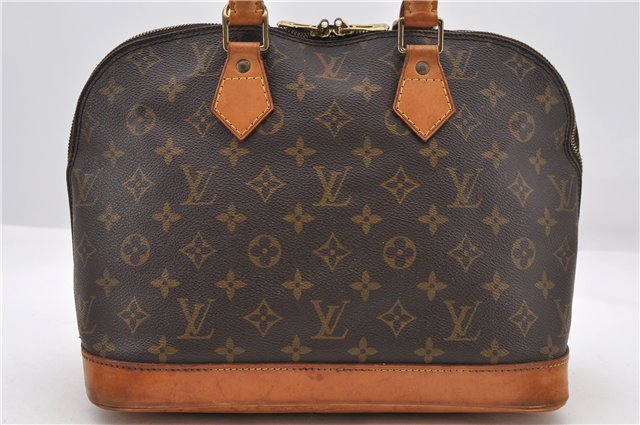 Authentic LOUIS VUITTON Monogram Alma Hand Bag Purse M51130 LV 7102C