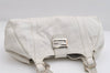 Authentic FENDI Vintage Shoulder Hand Bag Leather White 7103I