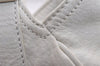 Authentic FENDI Vintage Shoulder Hand Bag Leather White 7103I