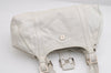 Authentic FENDI Vintage Shoulder Hand Bag Leather White 7103I