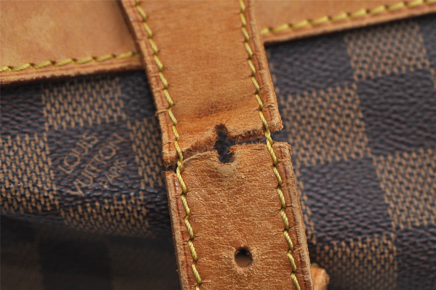 Authentic Louis Vuitton Damier Clipper 2Way Shoulder Hand Bag M99039 Junk 7104I