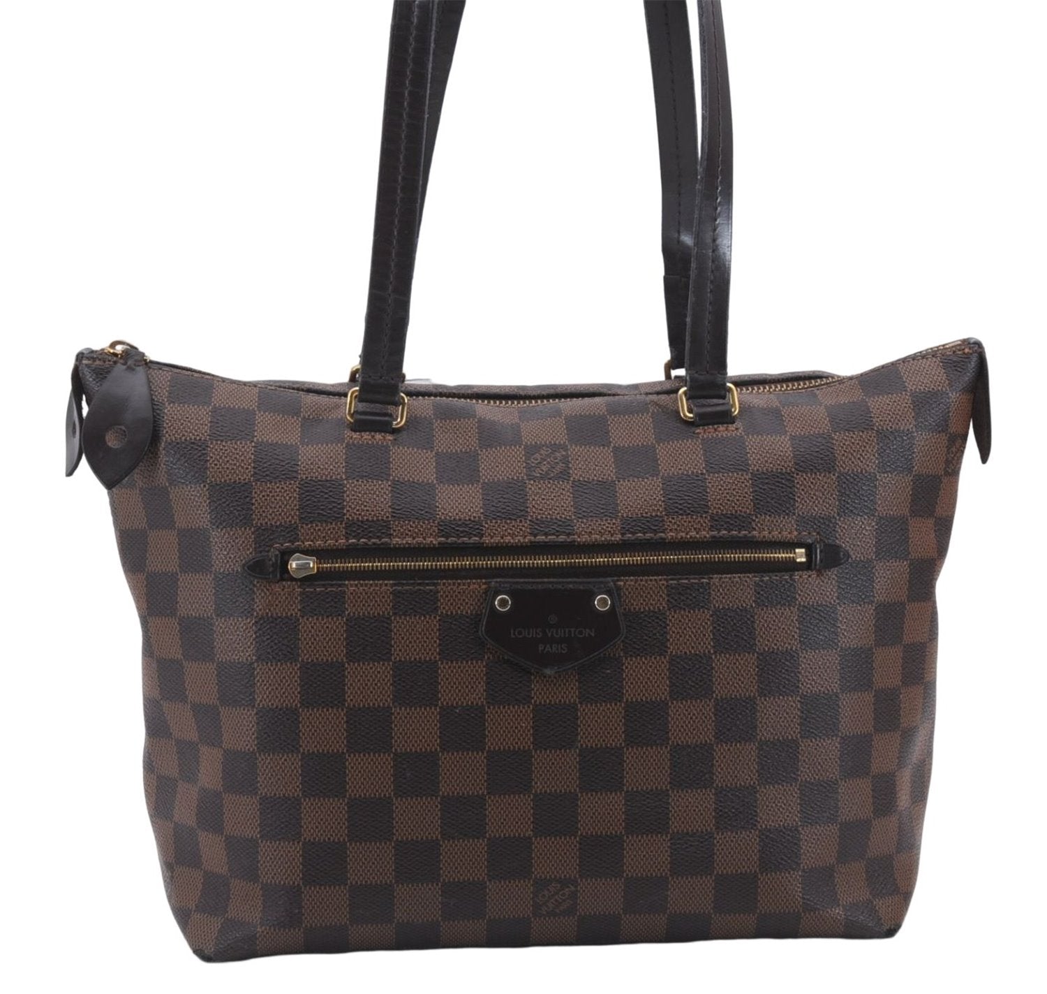 Authentic Louis Vuitton Damier Iena PM Shoulder Tote Bag N41012 LV 7106D