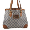 Auth Louis Vuitton Damier Azur Hampstead PM Shoulder Tote Bag N51207 LV 7107D