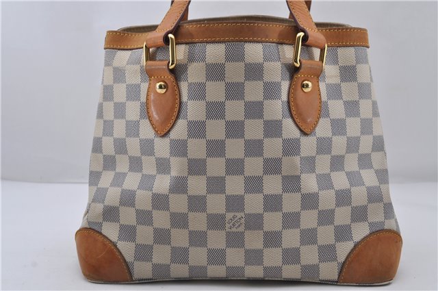 Auth Louis Vuitton Damier Azur Hampstead PM Shoulder Tote Bag N51207 LV 7107D