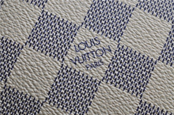 Auth Louis Vuitton Damier Azur Hampstead PM Shoulder Tote Bag N51207 LV 7107D