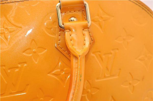 Authentic Louis Vuitton Vernis Alma PM Hand Bag Orange M91695 LV 7108D