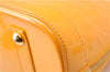 Authentic Louis Vuitton Vernis Alma PM Hand Bag Orange M91695 LV 7108D