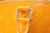 Authentic Louis Vuitton Vernis Alma PM Hand Bag Orange M91695 LV 7108D