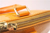 Authentic Louis Vuitton Vernis Alma PM Hand Bag Orange M91695 LV 7108D