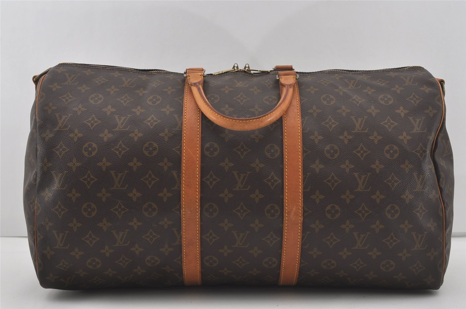 Authentic Louis Vuitton Monogram Keepall Bandouliere 55 M41414 Boston Bag 7109I