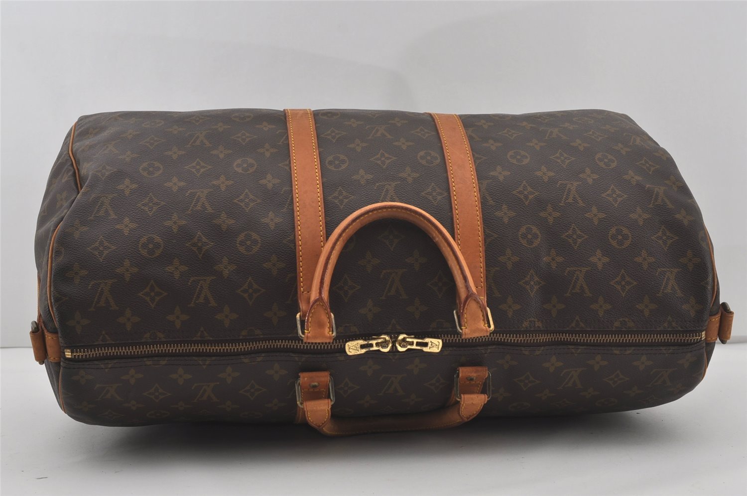 Authentic Louis Vuitton Monogram Keepall Bandouliere 55 M41414 Boston Bag 7109I