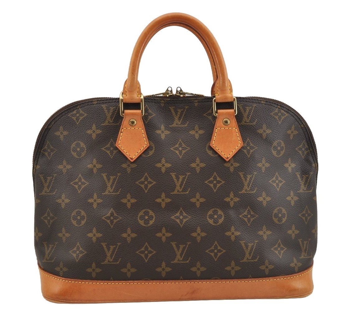 Authentic Louis Vuitton Monogram Alma Hand Bag Purse M51130 LV 7110I