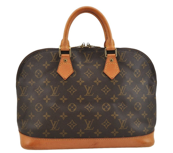 Authentic Louis Vuitton Monogram Alma Hand Bag Purse M51130 LV 7110I