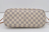 Authentic Louis Vuitton Damier Azur Neverfull PM Tote Bag N51110 LV 7111I