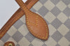 Authentic Louis Vuitton Damier Azur Neverfull PM Tote Bag N51110 LV 7111I