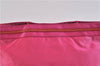 Authentic PRADA Nylon Enamel Shoulder Tote Bag Pink Junk 7114C