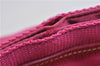 Authentic PRADA Nylon Enamel Shoulder Tote Bag Pink Junk 7114C