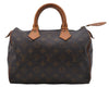 Authentic Louis Vuitton Monogram Speedy 25 Boston Hand Bag M41528 LV 7115D