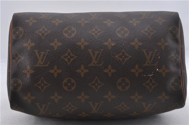 Authentic Louis Vuitton Monogram Speedy 25 Boston Hand Bag M41528 LV 7115D