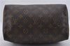 Authentic Louis Vuitton Monogram Speedy 25 Boston Hand Bag M41528 LV 7115D