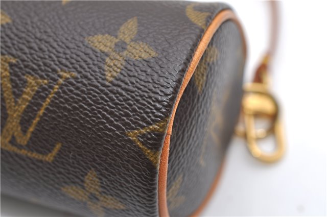 Authentic Louis Vuitton Monogram Papillon Pouch LV  7116D