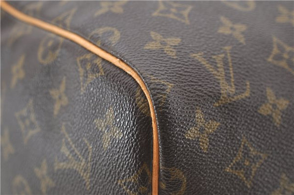 Auth Louis Vuitton Monogram Keepall Bandouliere 55 Boston Bag M41414 LV 7117D